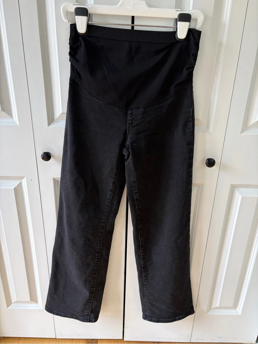 Bae the Label All Hours Maternity Wide Leg Jean - Black XS/4 - Picture 2 of 5